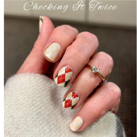 Color Street Other - Color Street Checking it Twice Festive Argyle Nail Wraps. New with tags